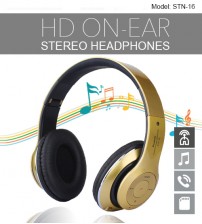 STN-16 Wireless High Definition On-Ear Stereo / MP3 / Bluetooth Headphones / TF Card